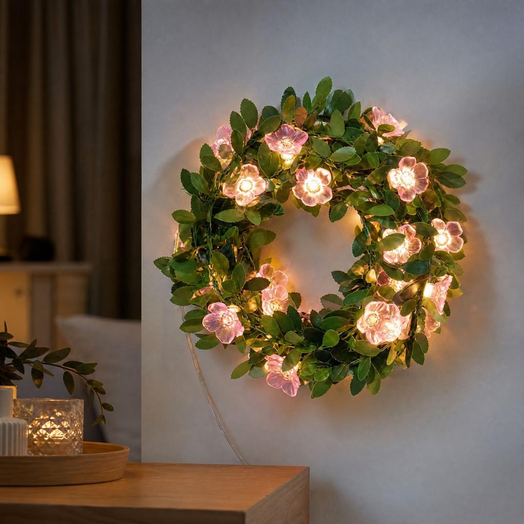 Plastic Wire String Lights with Twinkling Effects for Christmas Tree and Holiday Decor