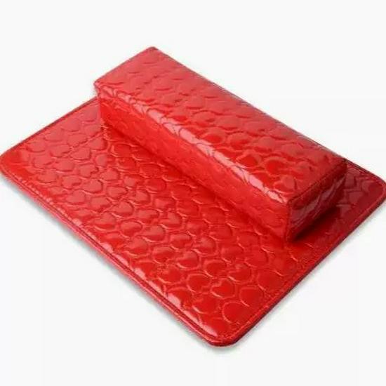 Nail Art PU Leather Hand Rest Pad - Waterproof, Fashionable, Durable, Available In 8 Colors