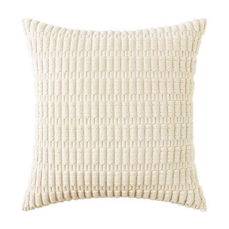 Crushed Velvet Corduroy Grain Cushion Covers 50cm/45cm/40cm Sofa Bed Square Décor Pillows