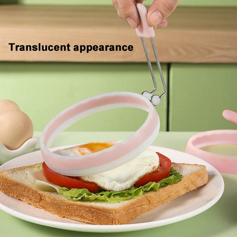 Silicone Egg Ring Silicone Egg Cooker Ring Nonstick Fried Egg Ring Molds Multi-function Portable Creative For Cooking DIY Tool