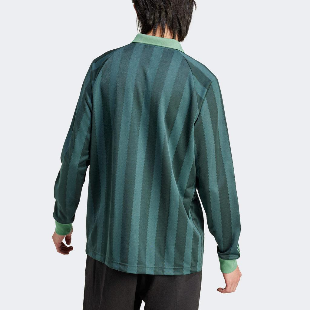 Adidas Originale Amerikanischer Retro Bequem Weich Drei Streifen Buchstaben Kurzarm Poloshirt Herren Poloshirts Grün IW3243