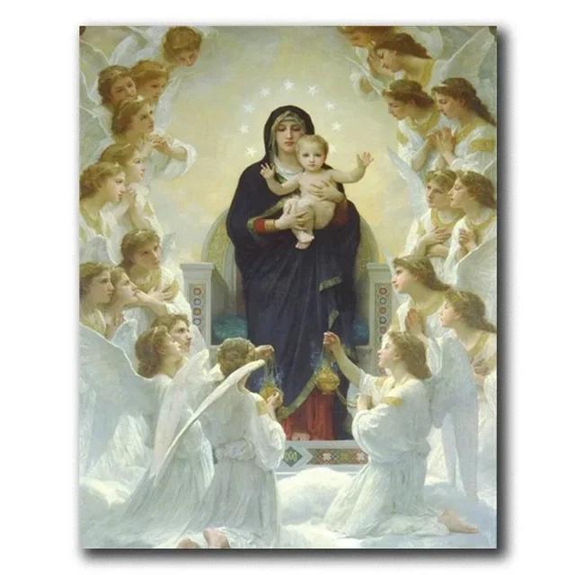 Panna Maria z Guadalupe Mexiko Plátno Obrazy Plakáty a Tisky Nástěnné Umění Obrázek Pro Dekoraci Obývacího Pokoj