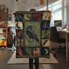 Crow Print Flannel Blanket, High quality Comfortable for All Seasons, Home Decor, Warmth and Comfort, Perfect for Christmas Gifts47