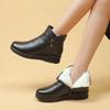 Fashion 2025Winter Women's Ankle Boots Plush Warm Snow Boots Fashion Casual Leather Boots for Women Winter Warm Cotton Shoes Botas Mujer