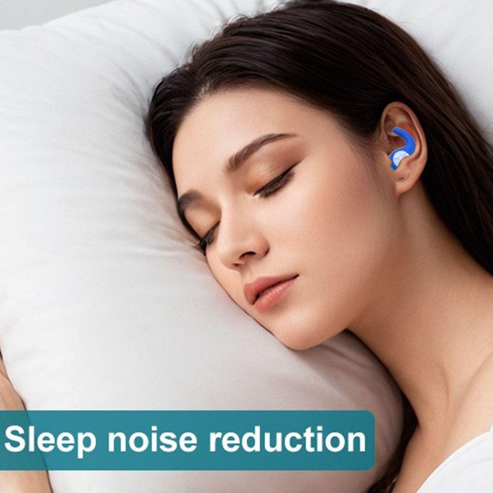 1 Set Ear Protection Sleep Noise Reduction Earplug Waterproof P Silicone Ear Plug  Sleeping