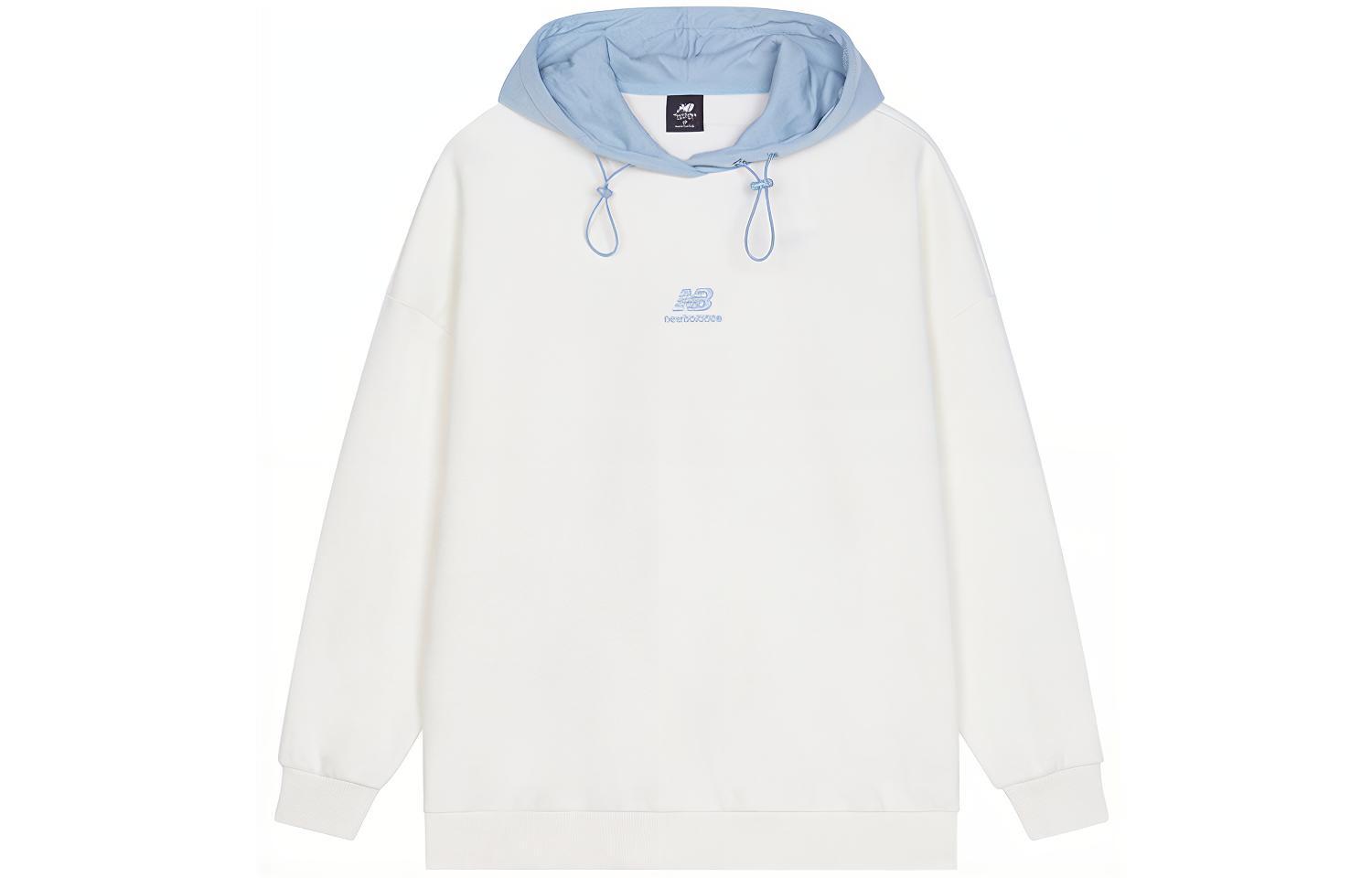 New Balance Sweatshirts Women s White Hooded Moderate Regular AWT13346-AS9 M