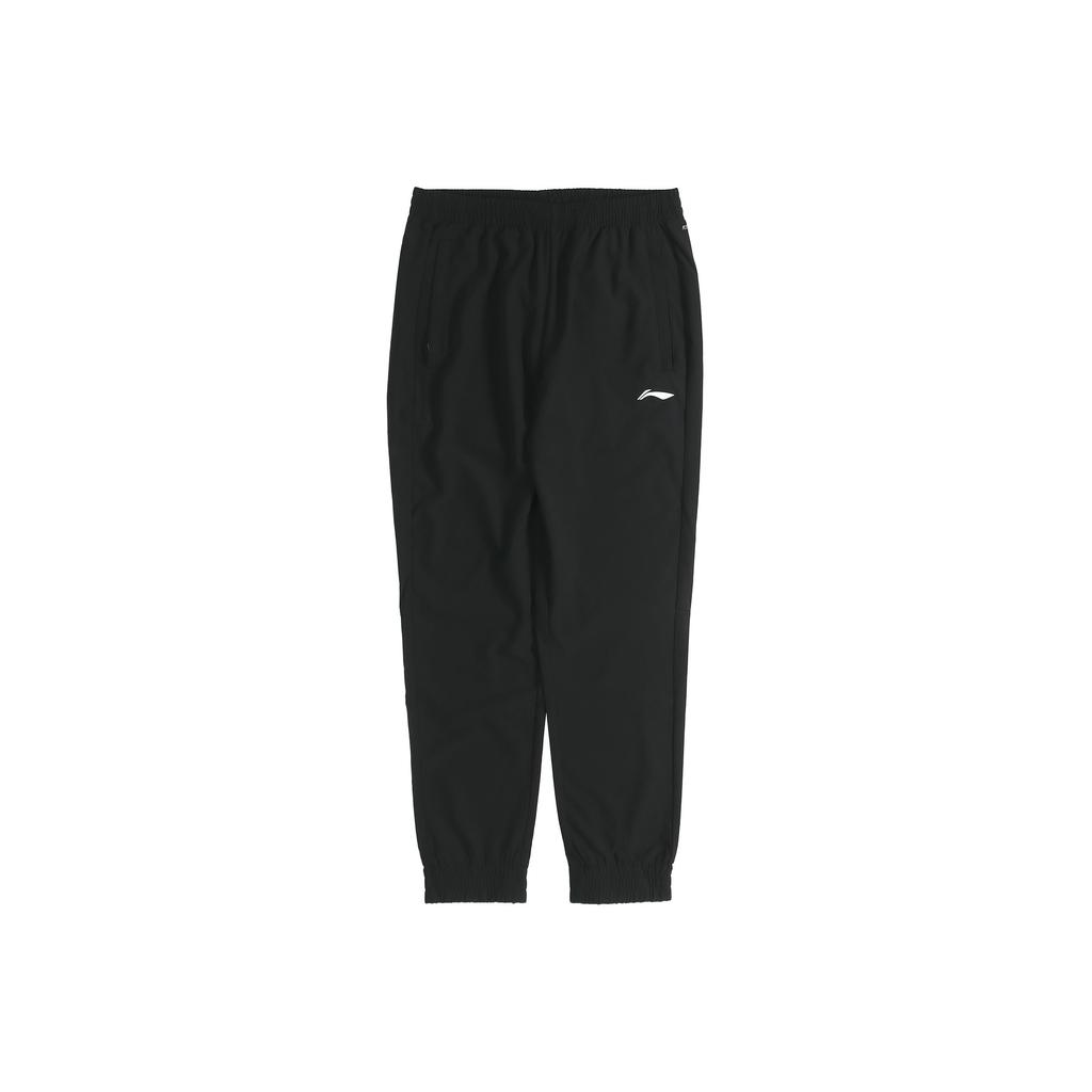 Li Ning Reflective Quick-Dry Cuffed Casual Pants Men bottoms Black AYKQ147-1