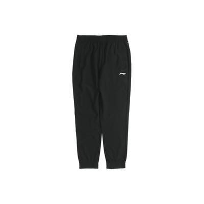 Li Ning Reflective Quick-Dry Cuffed Casual Pants Men Bottoms Black AYKQ147-1