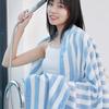 70*140cm 35*75cm  Adult Face Bath Towel  Stripe Beach Towel Male Women's = Towels Travel Sport Spa Bathroom Swim Towel
