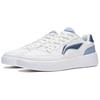 Li Ning Sycee Slip Resistant Cushioning Abrasion Resistant Height Increasing Low top Skateboard Shoes Men's White Blue AGCT339-4