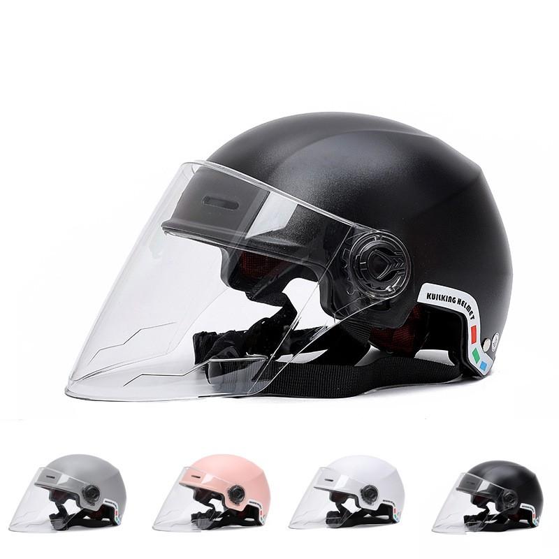 Unisex ABS Motorcycle Helmet Electric Scooter Riders Winter UV Protection Half Face
