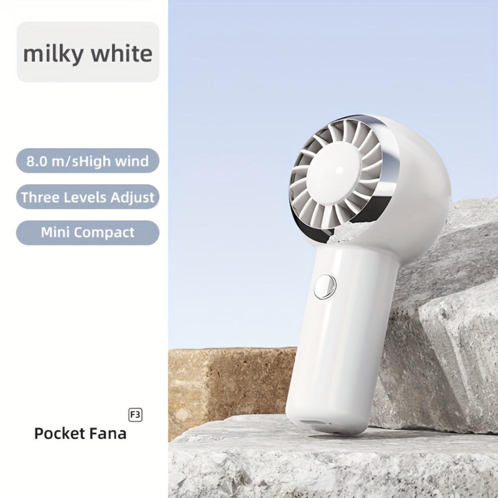 Compact Mini Handheld Fan - Portable, Rechargeable Battery - Ideal for Travel and Outdoor Activities, Portable Fan