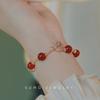 Red Rose Bell Bracelet Super White Jewelry Set Temperament High-end Bracelet Jewelry Combination Set