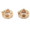 2Set Brass Steering Cup Brass Steering Knuckle Caps Counterweight for Kyosho Jimny 118 124 RC Car