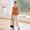 Girls' Sleeveless Polka Dot Two-Piece Set