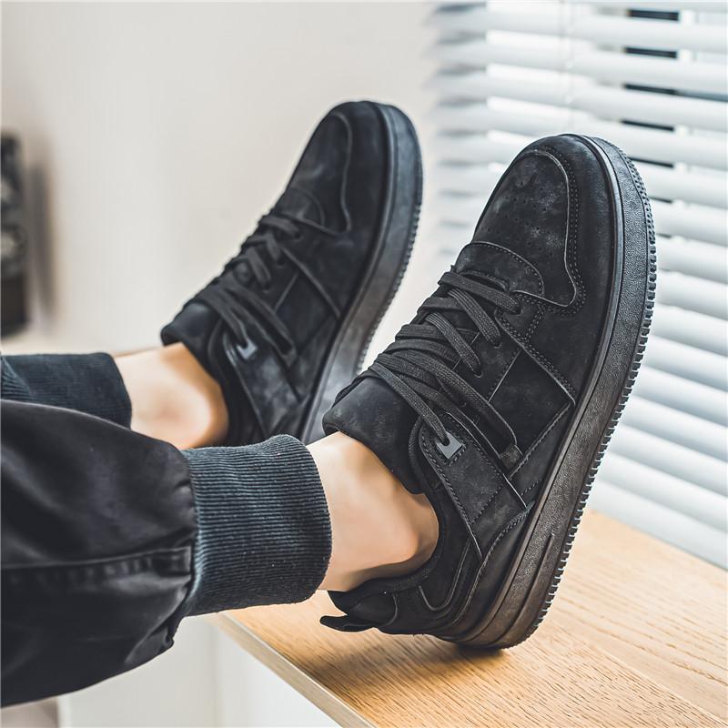 Original schwarze Air Force Flache Schuhe Bequeme Atmungsaktive Herren Casual High-End Luxus Sneakers Outdoor Fahren Wanderschuhe