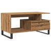  Coffee Table, Artisan Oak 90x49x45 Cm, Wood-based Material