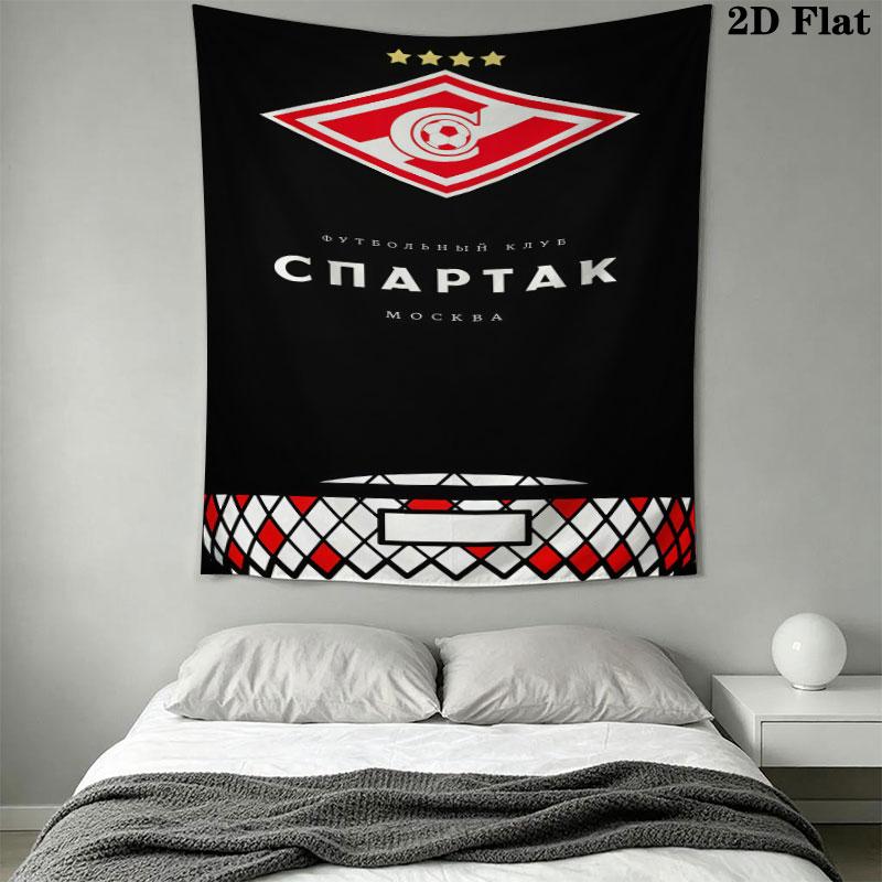 Spartak Moscow Brave Wall Hanging Printed Fabric Blanket Decorative Tapestries for Bedroom Living Room Home Decor