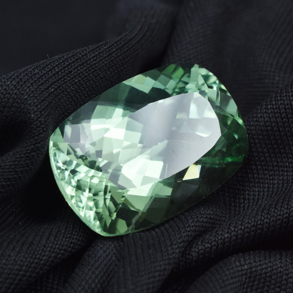 Cushion Natural Bluish Green Sapphire 26.35 Ct Beautiful Certified Gemstone