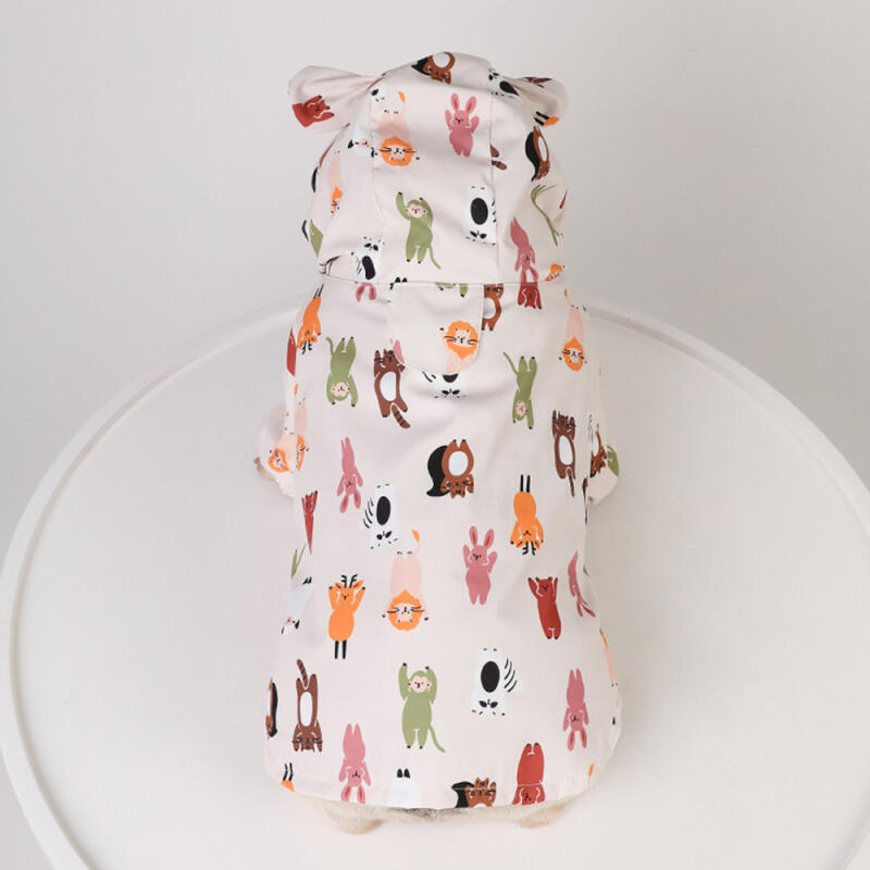 Teddy Bear Friends Puppy Raincoat S