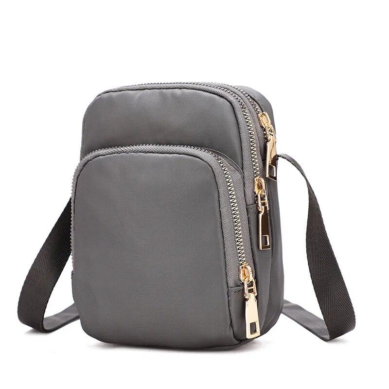 Multi Layer Mobile Phe Bag Mini Nyl Crossbody Bag Lightweight Armband Bag For Outdoor Sport Running