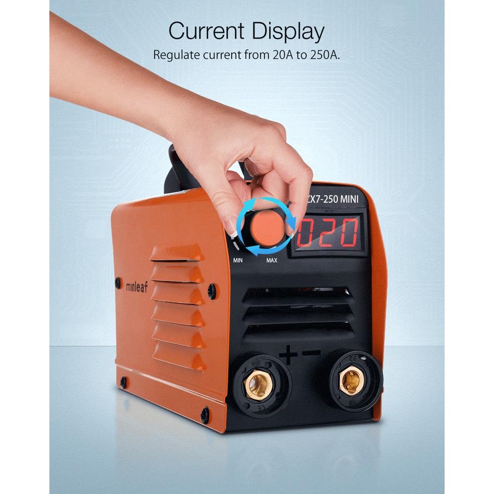 ZX7-250 250A Mini Electric Welding Machine Portable Digital Display MMA ARC DC Inverter Plastic-welder Weld Equipment Durable