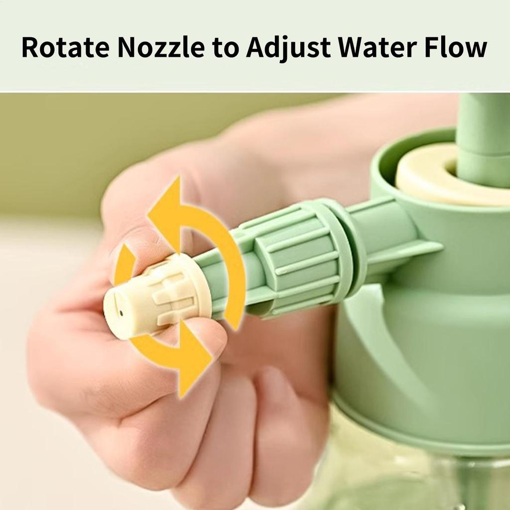 Watering Spray Adjustable Spray Bottle 1.5L Pump Pressure Leak-Proof Handheld  Plastic Watering Can for Home Garden Plants Clean