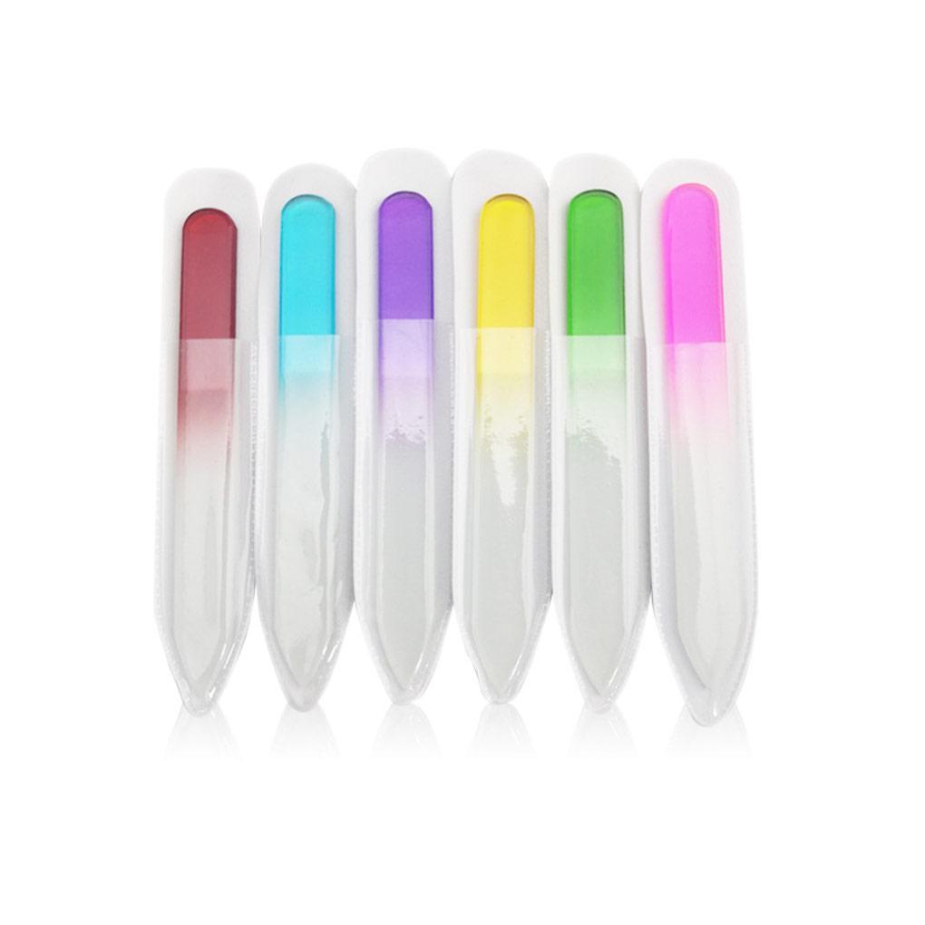 6PCS/Set Nail File Frosted Wear-resistant Flexible Washable DIY Handicrafts Glass Nail Art Manicure Tools Women