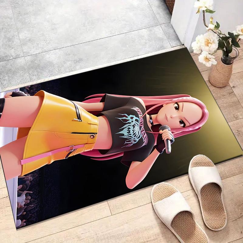 1pc KPop Demon Hunters MIRA2 Design Printed Area Rug Carpet for Bedroom Living Room Home Decor Rugs Mat Non Slip Mat Rug for Bedside