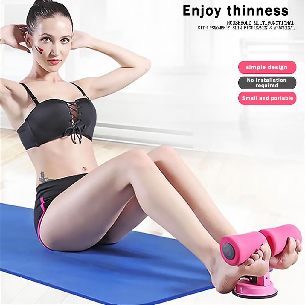 Women Men Sit-up Exercise Training Tool Unisex Training Bar with Suction Cup