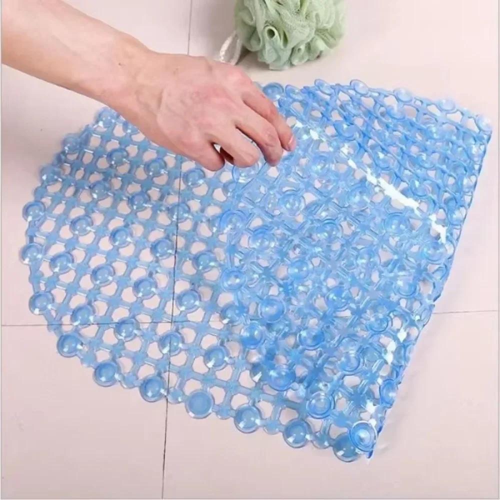 New Non-slip PVC Anti-skid Bath Mats Soft Shower Mat Massage Mat with Suction Cup Non-slip Bathtu Bath Mat Bathroom Accessories