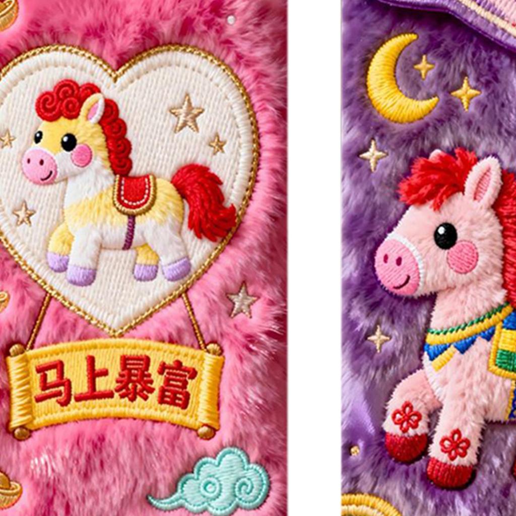 Red Envelopes for Money 6-Piece 2026 Good Luck Year of The Horse Red Letter Envelopes for Spring Festival Tet Wedding Holiday