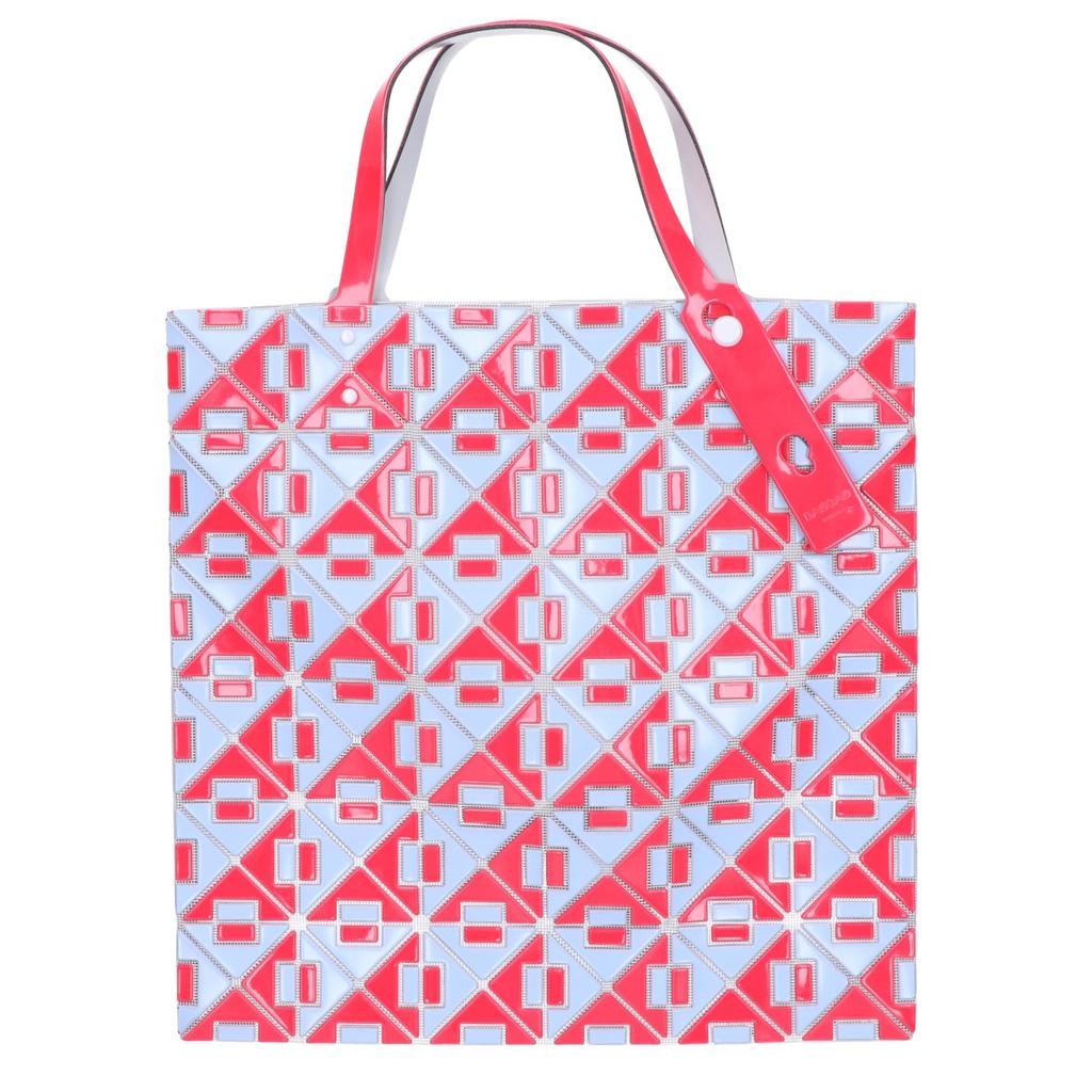 BAO BAO ISSEY MIYAKE [24 Stainless Steel] BB41AG802 CONNECT Hinge Tote Bag Blue / pinkUsed