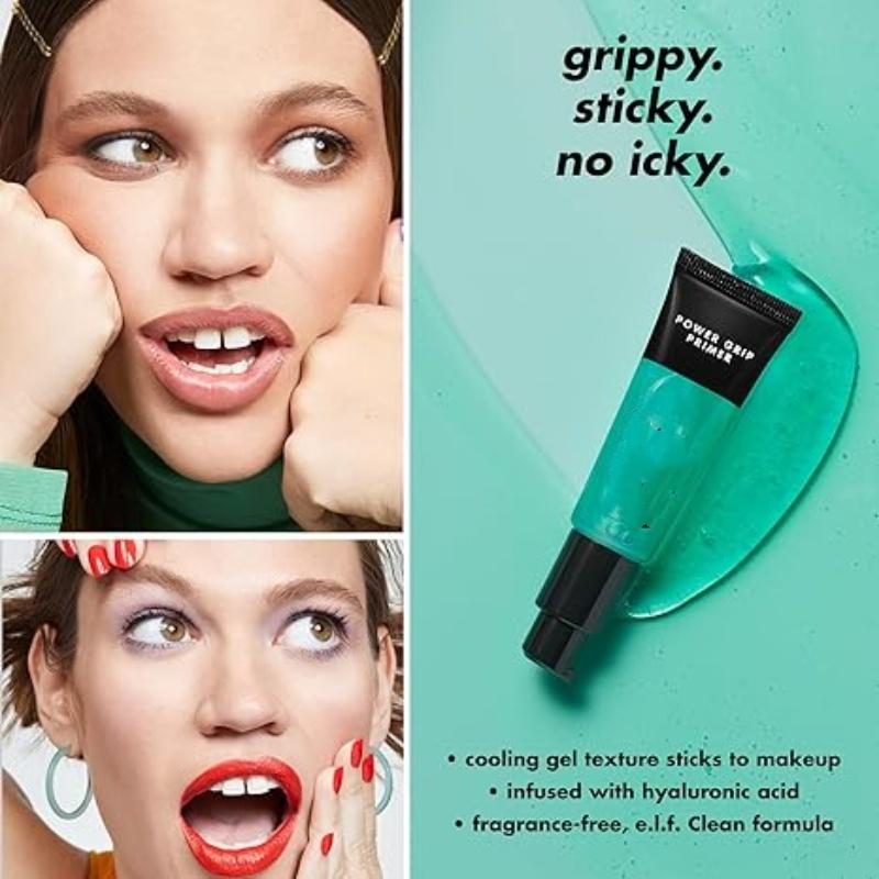 Power Grip Primer, Primer Προσώπου με Βάση Τζελ & Ενυδατικό Για Λείανση της Επιδερμίδας & Σταθεροποίηση του Μακιγιάζ, Ενυδατώνει & Προετοιμάζει, 0.811 Fl Oz (24 ml.)
