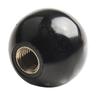 Reliable Bakelite Round Ball Knob 5Pcs Black Threaded Ball Design Suitable for Machinery and Electronic Equipment