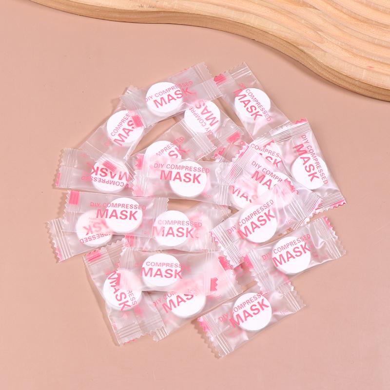 50/100Pcs Disposable Compressed Facial Mask Portable Silk/Cotton Face Mask Facial Towel Coin Wrapped Tissues Paper Skin Care