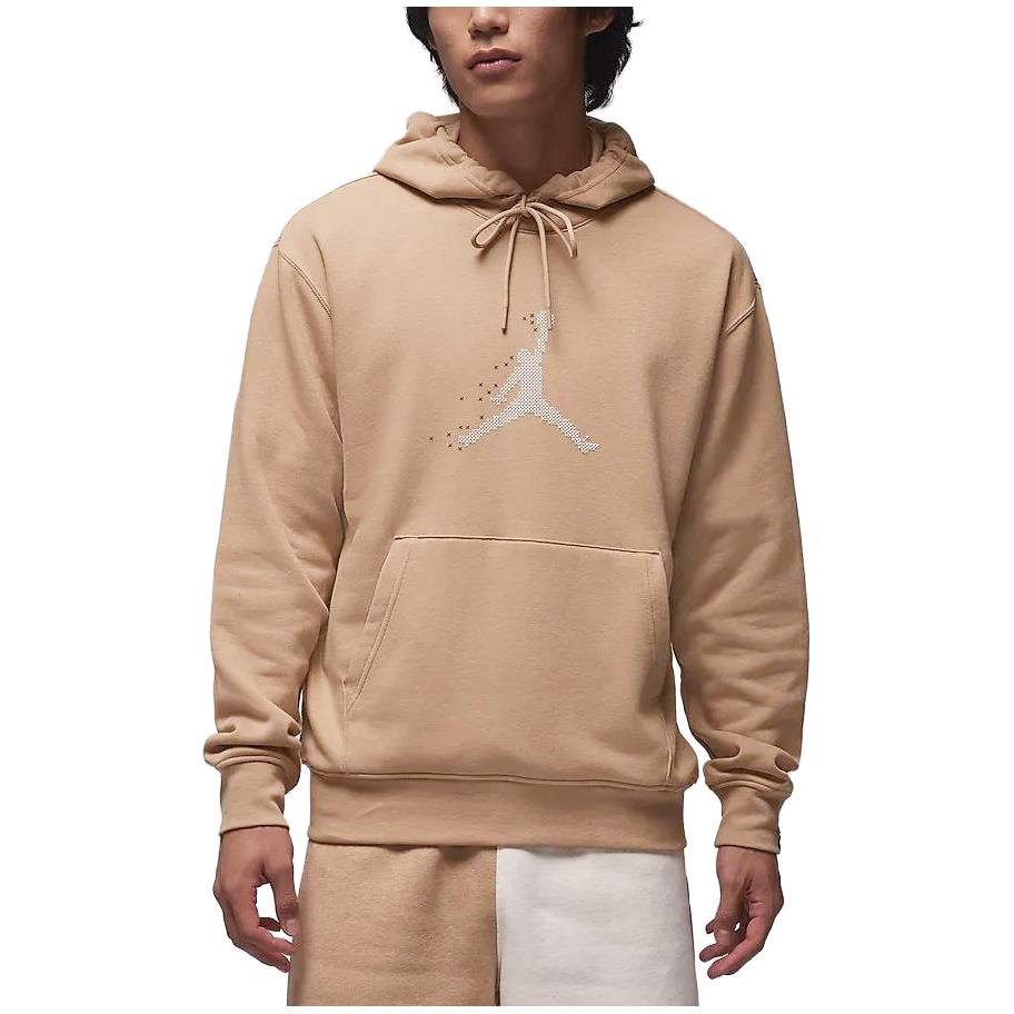 Jordan Essentials Holiday Logo Fleece Hoodie Men Hoodies Maize FD7466-200