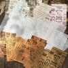 30 Pcs Vintage Multi-material Paper Insect Plant Architecture DIY Decorative Background Paper Hand madeDIY Junk Journal Supplies