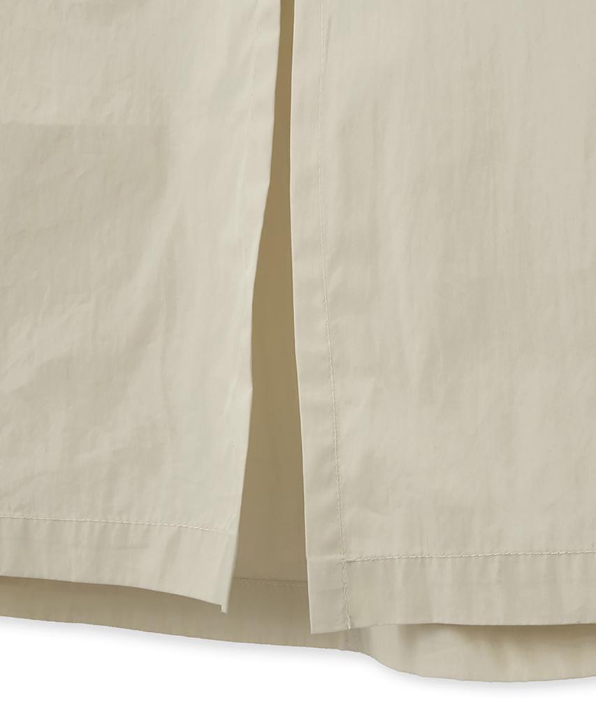 Noir For Woman Cotton Nylon Parachute Skirt (Cream)
