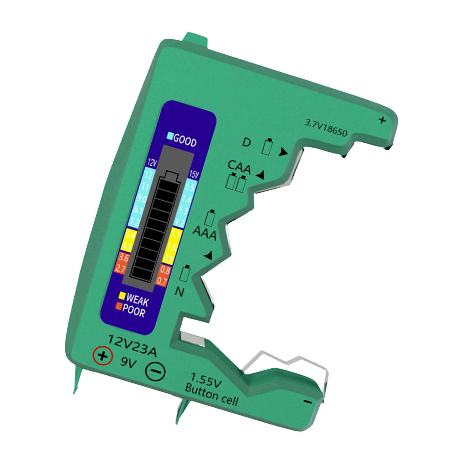 Portable Small Volts Checker Battery Tester Checker Battery Monitors LCD Display Tester Button Cell Battery Checker 1