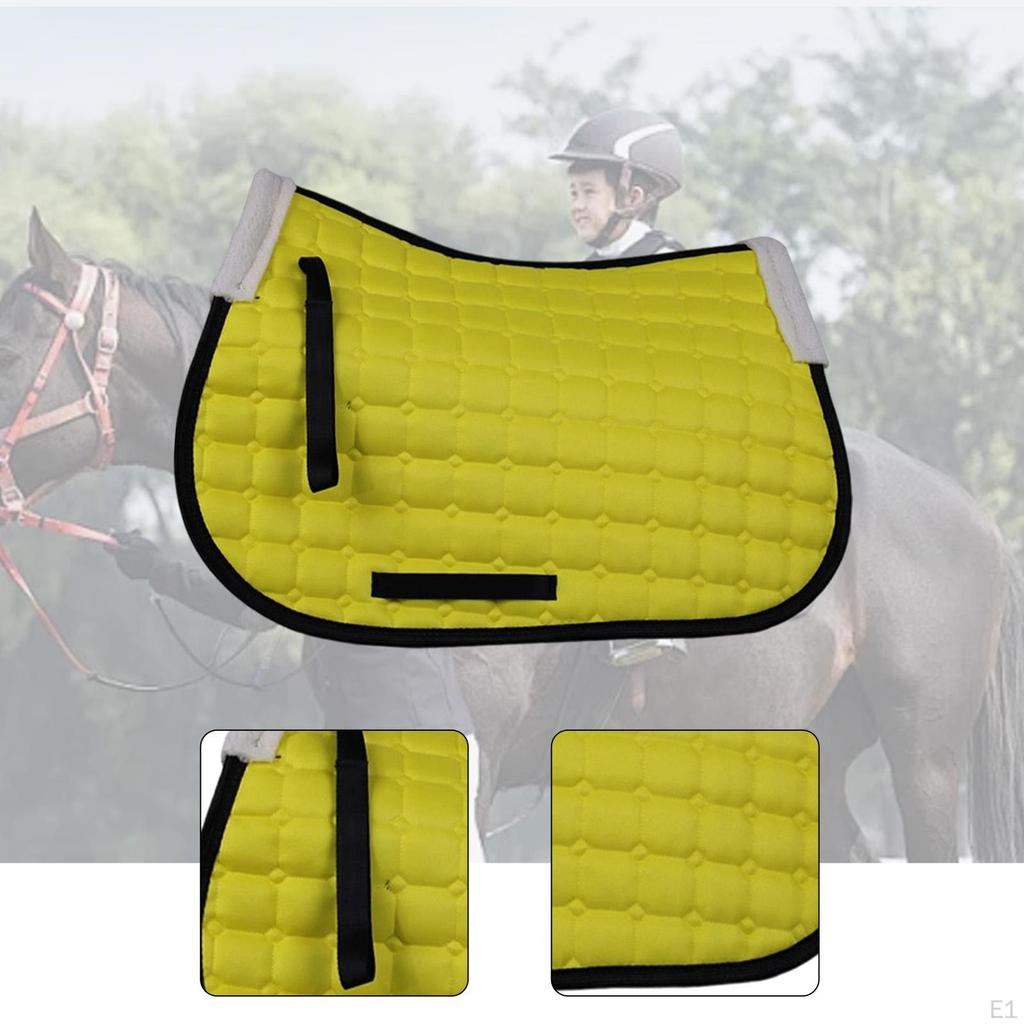English Saddle Pad Wicking Polyester Breathable Sweat Absorbing Mat Non Slip Shock Absorption