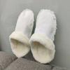 1Pair Hole Shoe Warm Insole Velvet Liner Winter Shoe Covers Thickened Soft Shoe Cover Detachable Cotton Sleeve Plush Inner Liner