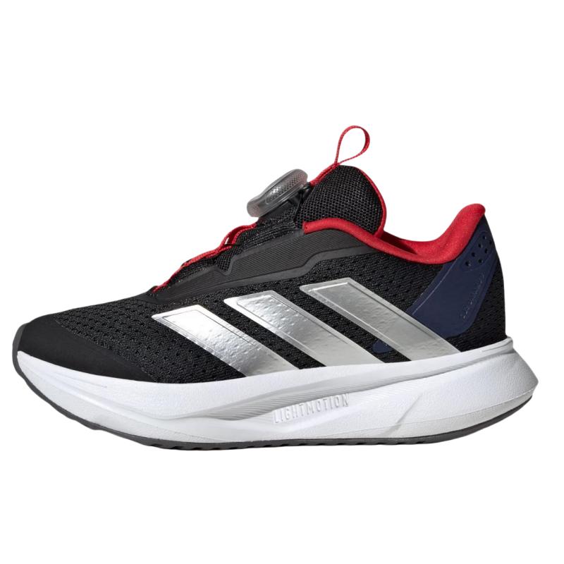 Adidas Duramo SL 2.0 BOA K Black Silver Scarlet Kids Sneakers Core-Black Silver-Metallic Better-Scarlet IH3603