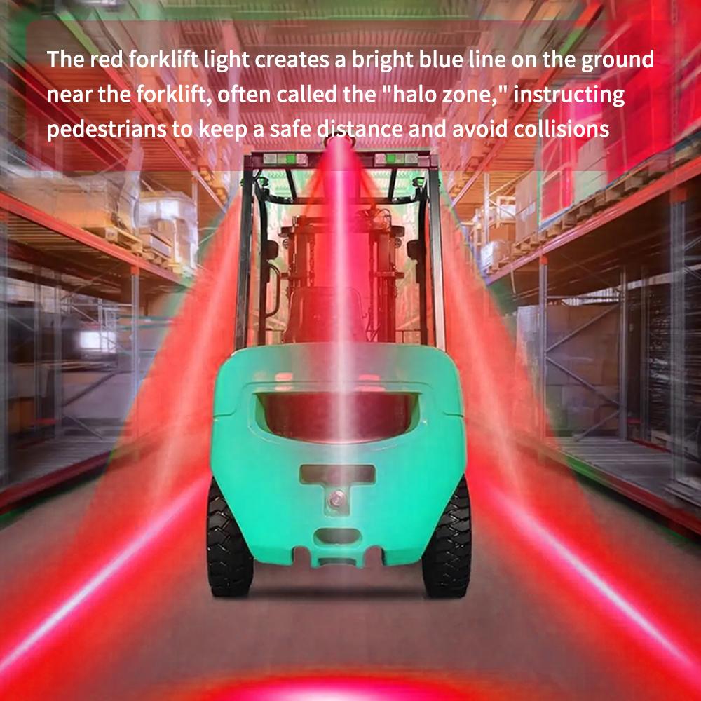 Forklift LED Red Line Truck Safety Light Bar Red Light Safety Working Warning Lamp Side Line Marker Lights 12V-24V 1pc