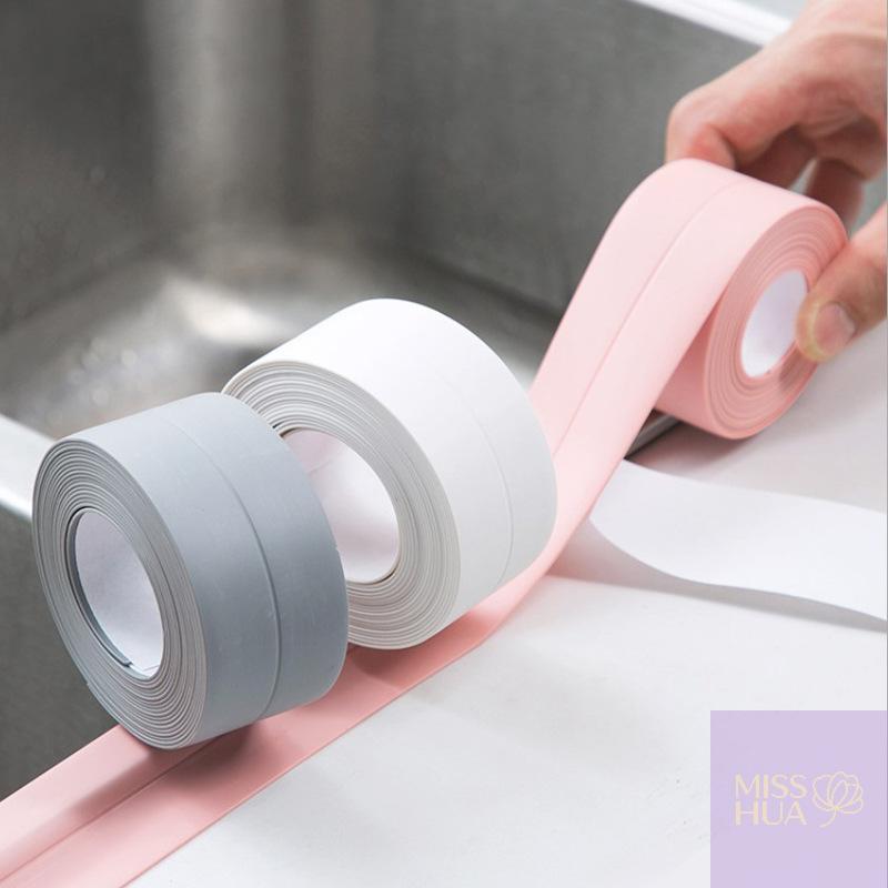 1 Rolle Küchen Anti-Schimmel- und Wasserdichtes Band Feuchtigkeitsbeständiger Küchen- und Badezimmer Spülenaufkleber