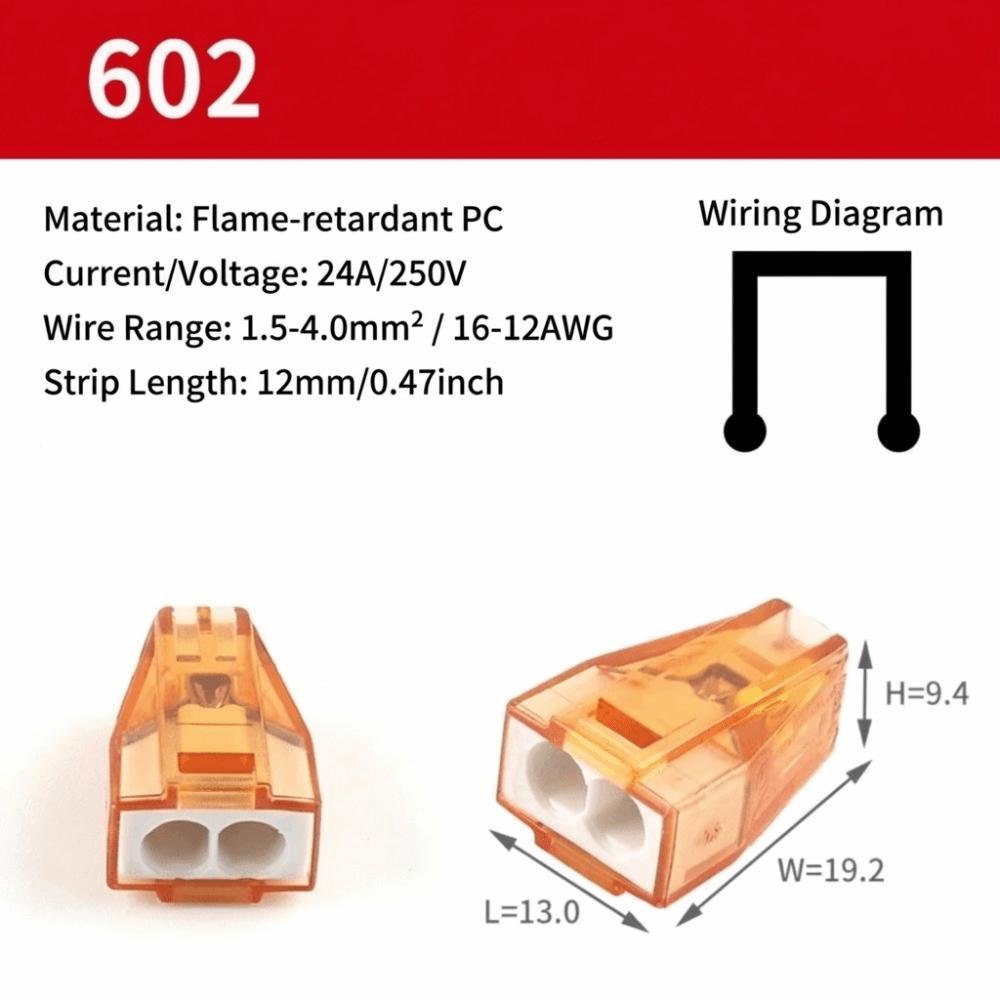 10PCS Push In Quick Terminal 2/3/4/5/6/8 Pin Splice Terminal Electrical Connector Electrical Wiring