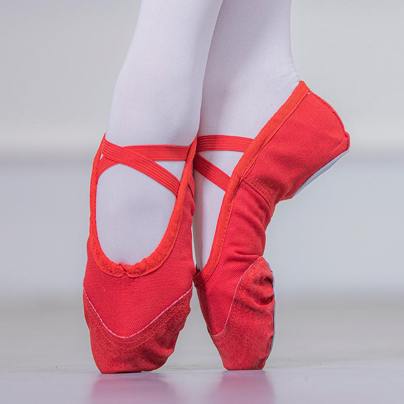 Adult & Child Leather Dance Shoes: Soft-Soled Ballet & Yoga Shoes for Men, Women, and Children.