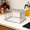Premium Nonrust Steel Cutting Board Organizers Wall Mounted Space Saving Kitchen Storage Rack For Cutter Utensils Easy Installation