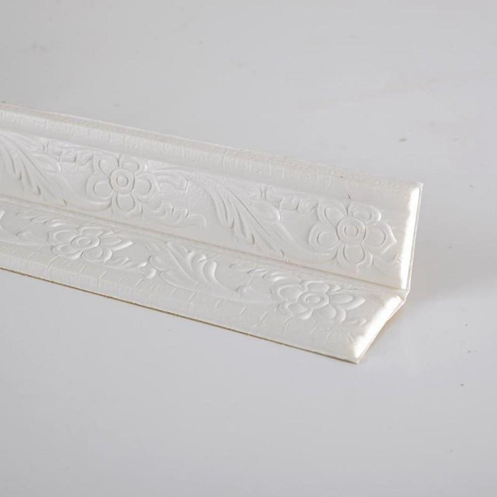 Self-adhesive Baseboard Embossed Wall Waist Line Wall Sticker Corner Wallpaper Edge Strip Stickers