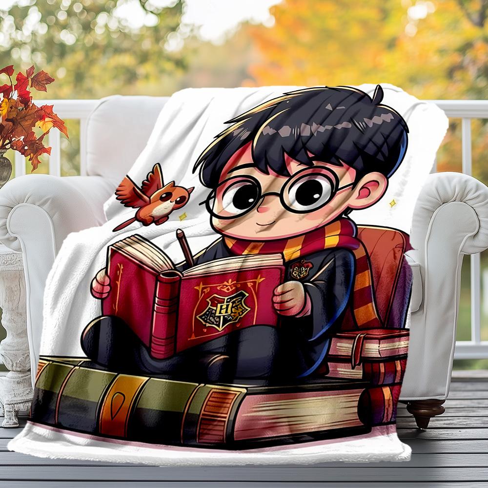 1pc Hogwarts Harry Potter Outdoor Flannel Throw Blanket All Season Soft Warmth,Home Decor 1031200